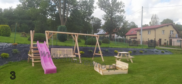 Huśtawka Plac zabaw + zjeżdżalnia 3