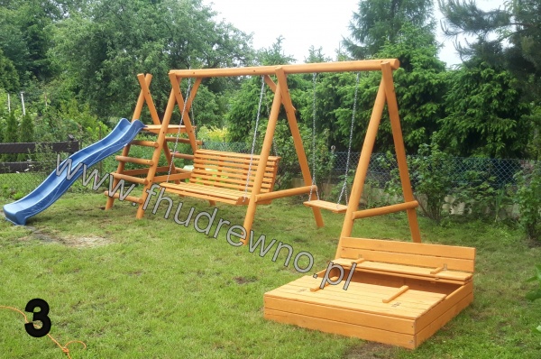 Huśtawka Plac zabaw + zjeżdżalnia 3