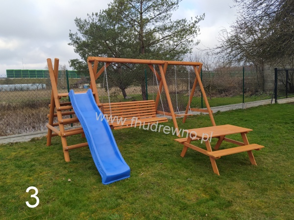 Huśtawka Plac zabaw + zjeżdżalnia 3